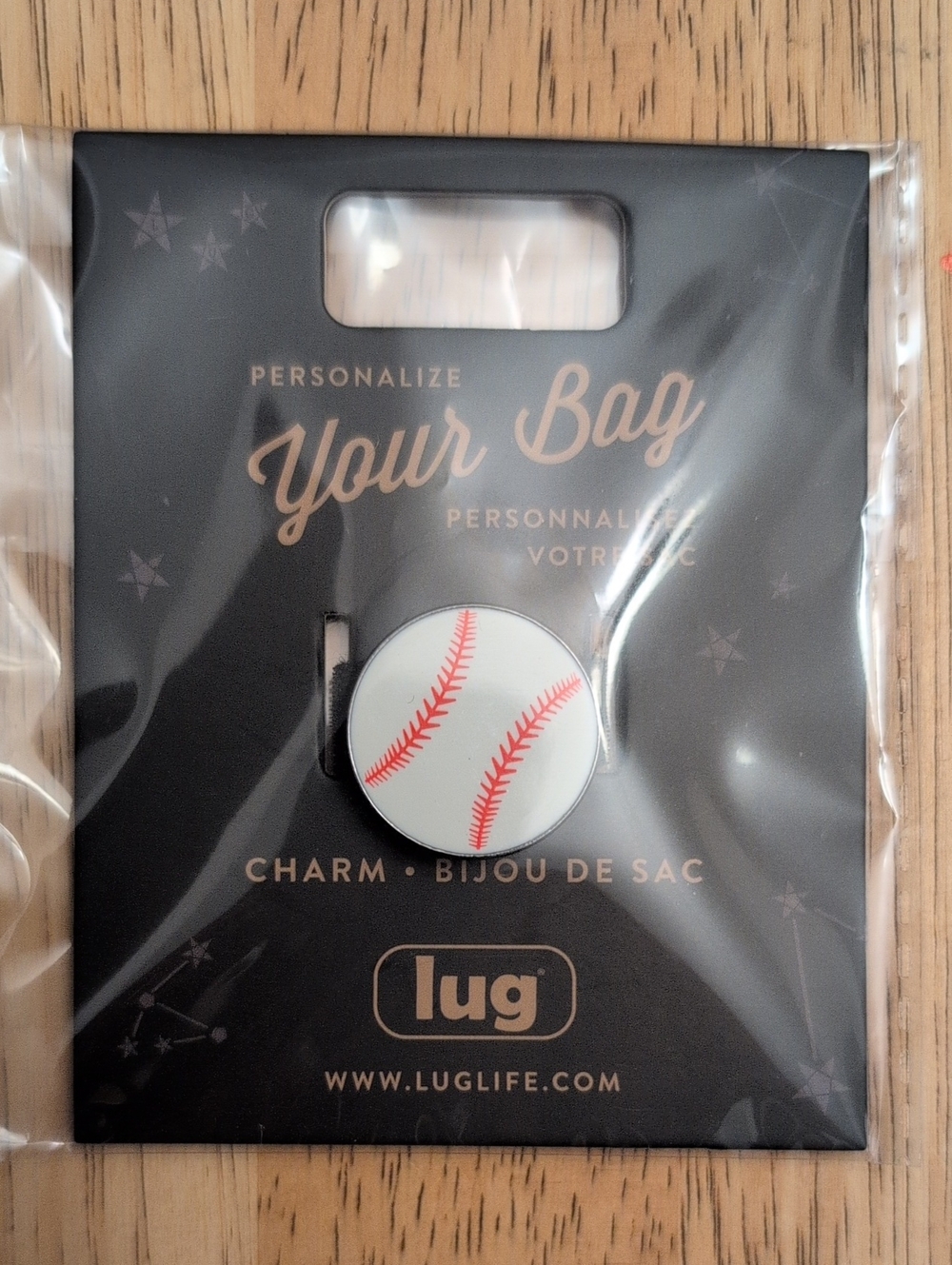 Lug Bag Charm Baseball Sports Bag Accessory